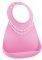     MUNCHKIN BABY BIB TIFFANY PINK W/PEARLS 6-36