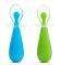 2   MUNCHKIN 2PK GENTLE SILICONE SPOONS BLUE/GREEN