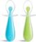  2   MUNCHKIN 2PK GENTLE SILICONE SPOONS BLUE/GREEN