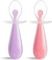  2   MUNCHKIN 2PK GENTLE SILICONE SPOONS PURPLE/PINK