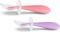  2   MUNCHKIN 2PK GENTLE SILICONE SPOONS PURPLE/PINK
