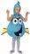  BLUE FUNNY FISH CLOWN REPUBLIC [1011]