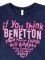 T-SHIRT BENETTON FOUNDATION TK ΣΚΟΥΡΟ ΜΠΛΕ (82 CM)-(1-2 ΕΤΩΝ)