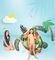    INTEX REALISTIC SEA TURTLE RIDE ON 191 X 170CM