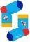  HAPPY SOCKS KIDS ROCKET SOCK KROK01-6000  (EU:24-26)