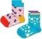  HAPPY SOCKS 2-PACK KIDS SHOOTING STAR SOCK KSST02-6000 / (EU:22-24)