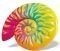  INTEX RAINBOW SEASHELL FLOAT 127 X 157CM