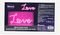  NEON LED MOOD LOVE 23X4X13CM