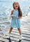  MAYORAL GIRL PRINT CROSS STRAP DRESS  (104 CM)-(4 )