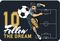  MUST TEAM FOOTBALL 43 X 29 CM