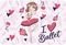 ������ MUST TEAM I LOVE BALLET 43 X 29 CM